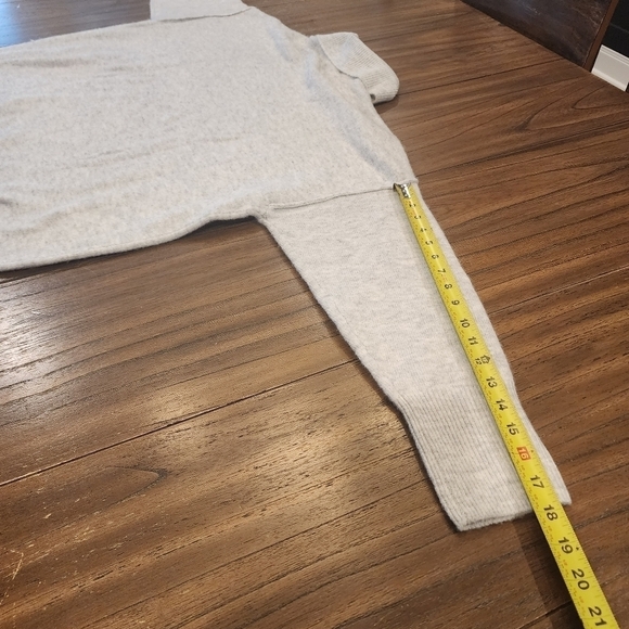 Vince Camuto silver heather cowl turtle neck oversized cozy sweater xl nwt - Picture 7 of 11